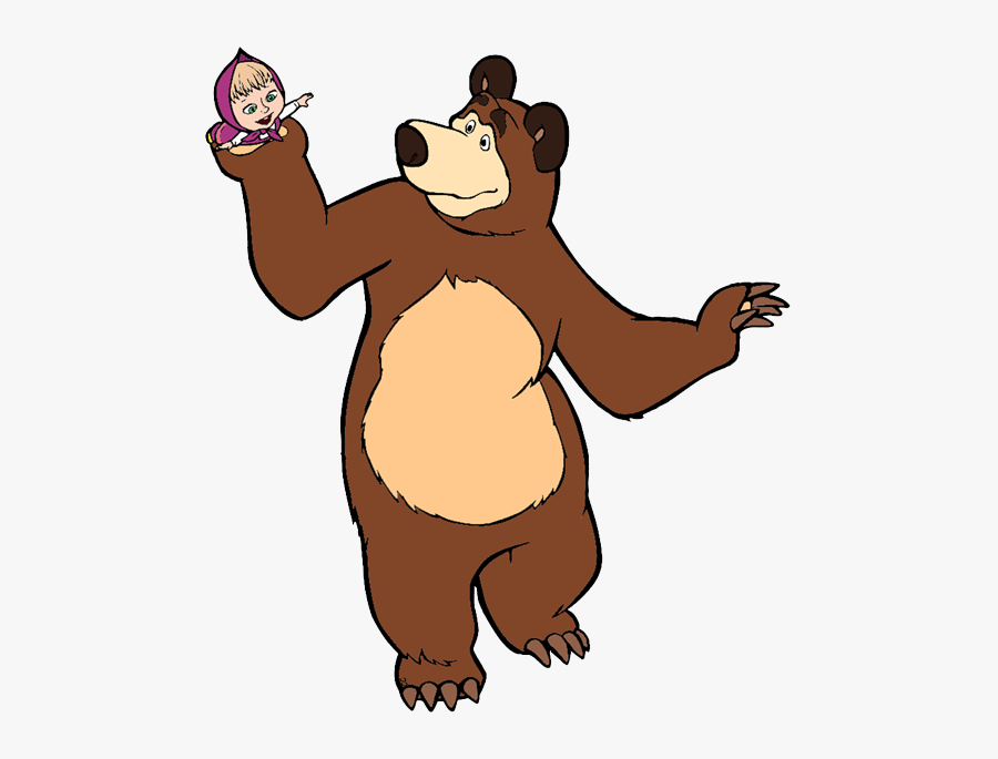 Masha And The Bear Clip Art Cartoon Clip Art - Masha And The Bear Clipart, Transparent Clipart