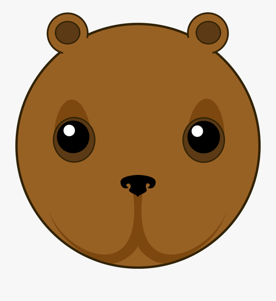 Bear Svg Clip Arts - Cute Animal Head Art, Transparent Clipart