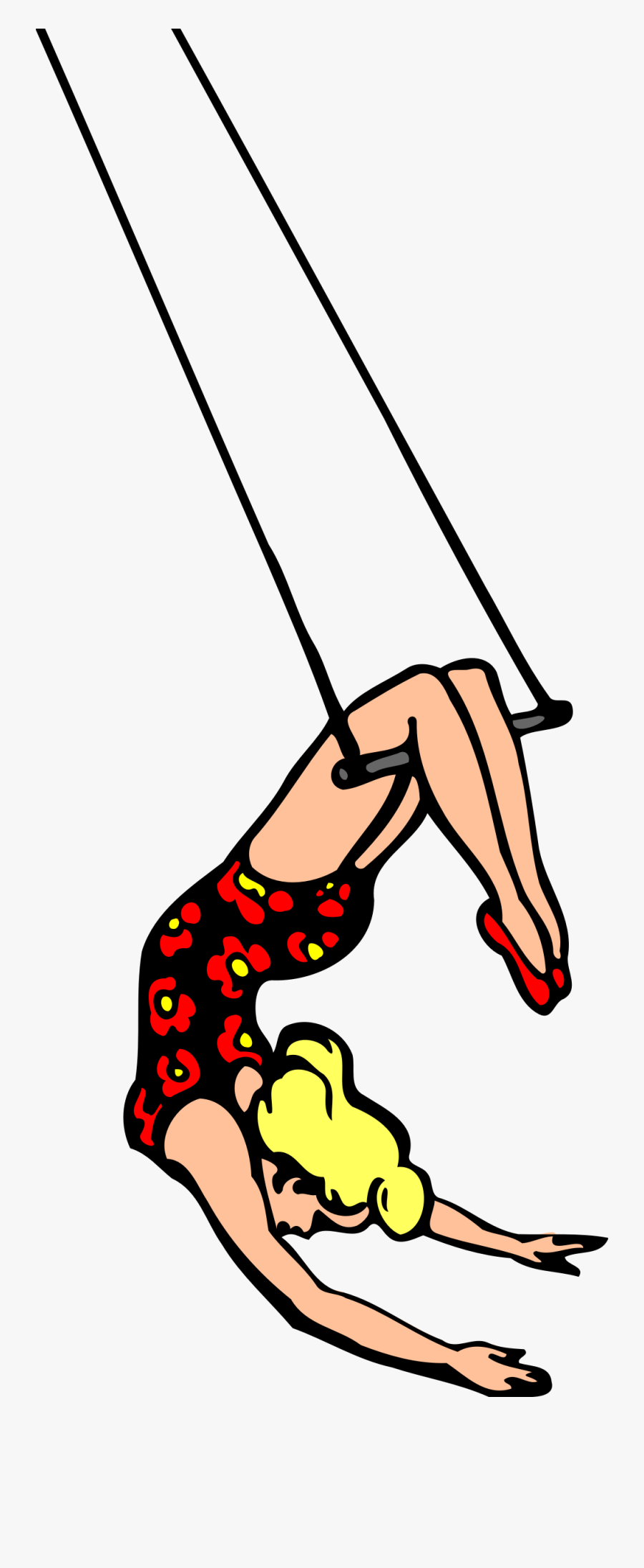 Clipart - Trapeze Artist Circus Clipart, Transparent Clipart