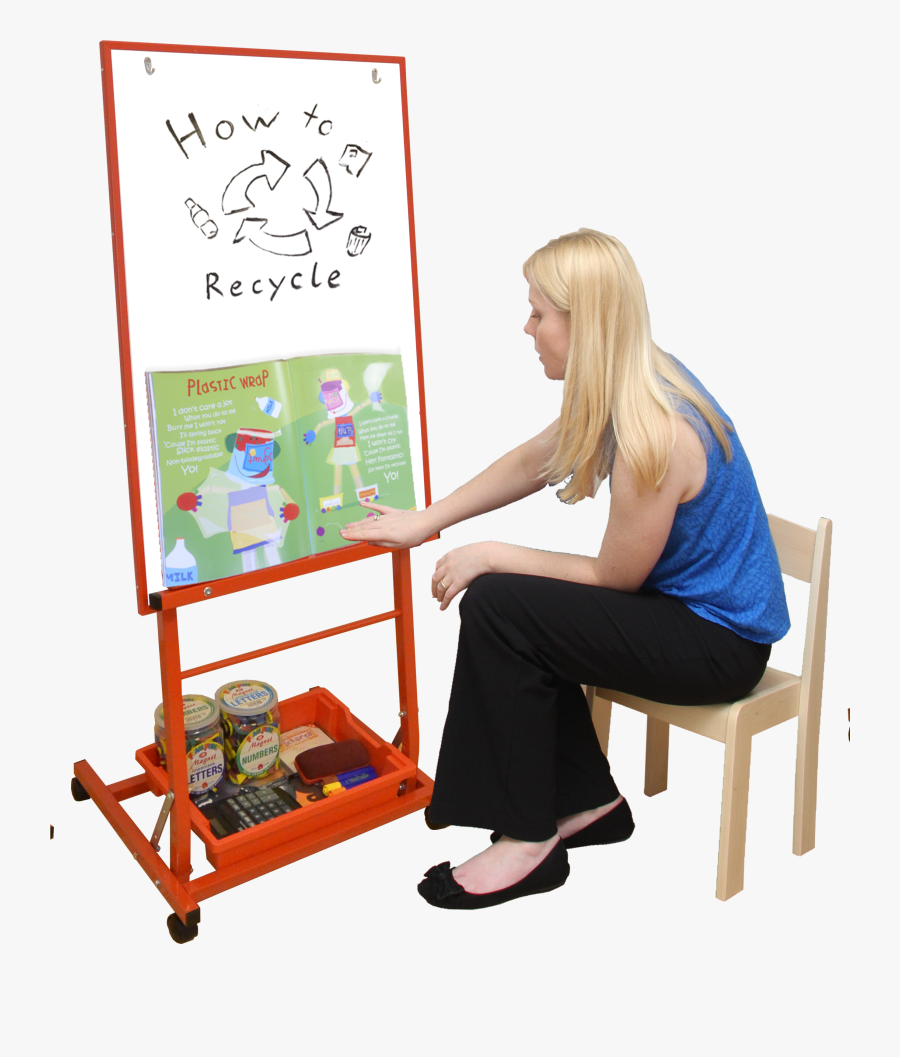 Easel Clipart Whiteboard Easel - Sitting, Transparent Clipart