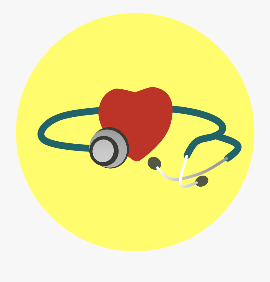Heart Stethoscope Health Illness Examine - Germany Healthcare, Transparent Clipart