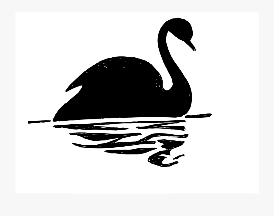 Clipart Black Swan Free Clipart Images - Swan Silhouette, Transparent Clipart