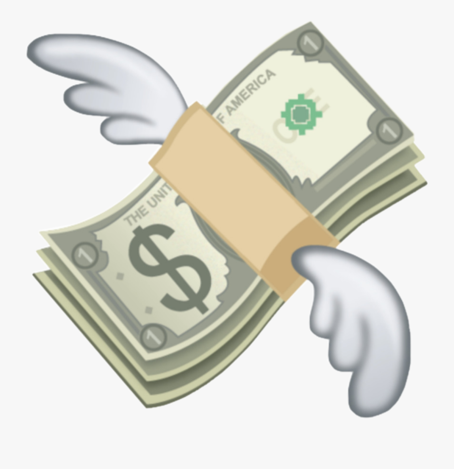 Flying Money Emoji , Transparent Cartoons - Cash Emoji, Transparent Clipart