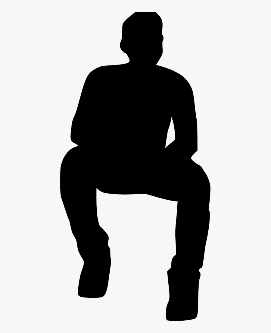 People Sitting Silhouette Png - Sitting People Silhouette Png, Transparent Clipart