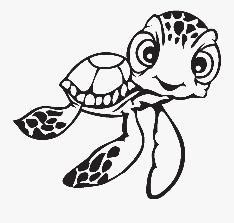 Squirt Finding Nemo Drawing, Transparent Clipart