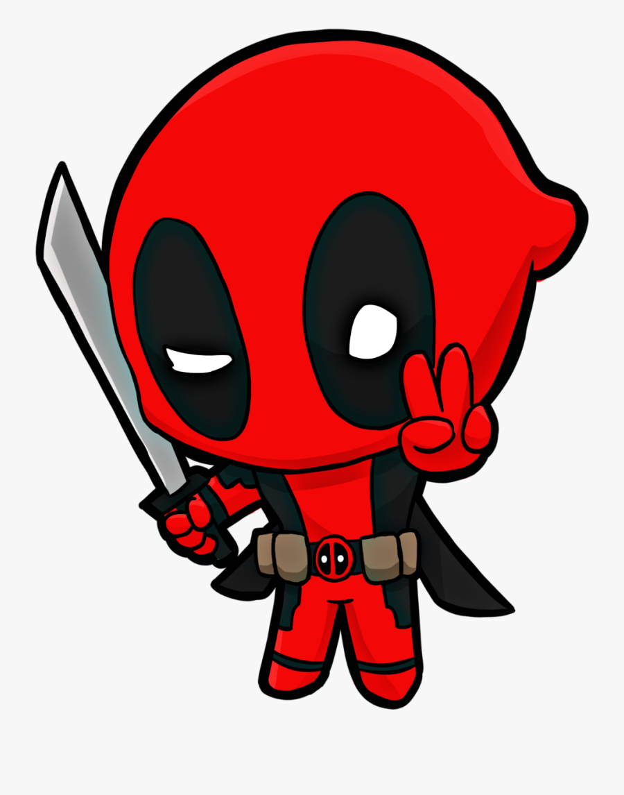 Transparent Deadpool Png - Dibujos De Deadpool Kawaii, Transparent Clipart