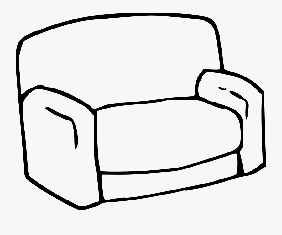 Collection Of Free Couch Drawing Line Download On Ui - Sofa Clipart, Transparent Clipart