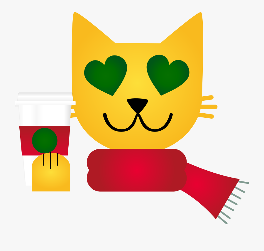 Transparent Starbucks Emoji Png, Transparent Clipart