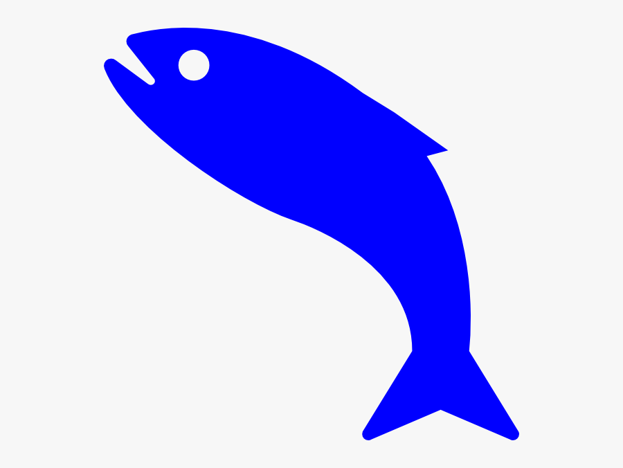 Fish Symbol Blue, Transparent Clipart