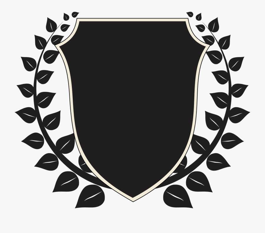 Laurel Wreath Illustration Award Shield Download Free - Escudo Con Laureles Png, Transparent Clipart