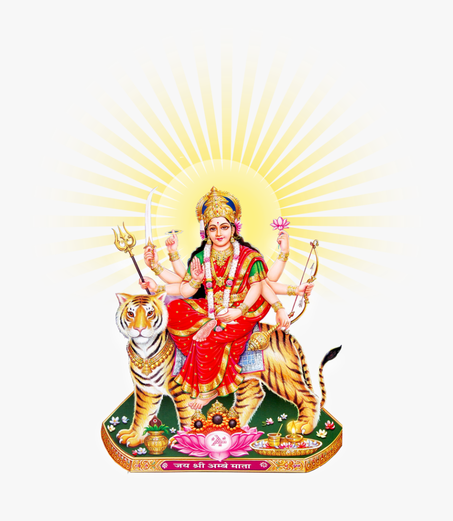 Goddess Durga Maa Png - Durga Png, Transparent Clipart