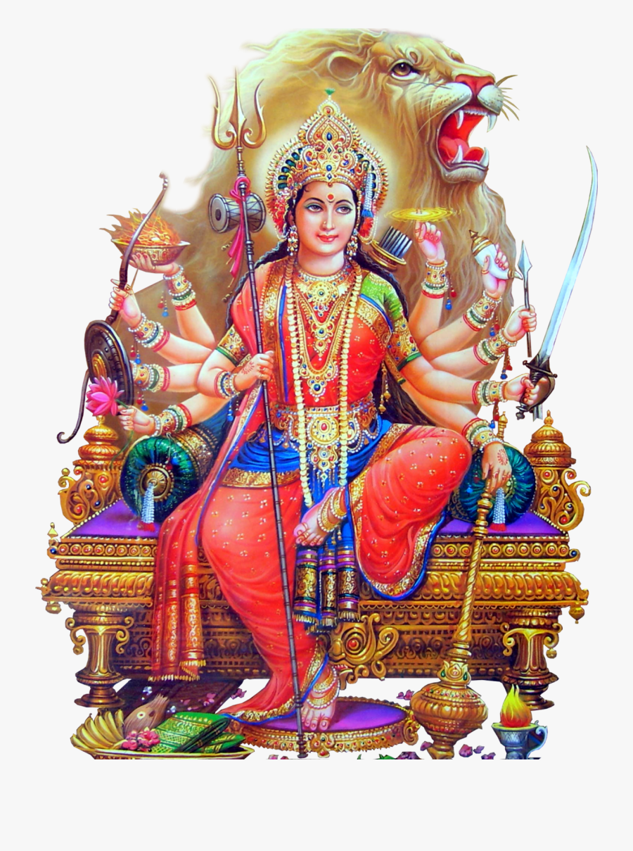 Durga Devi Hd Png - Durga Maa Ka Png, Transparent Clipart