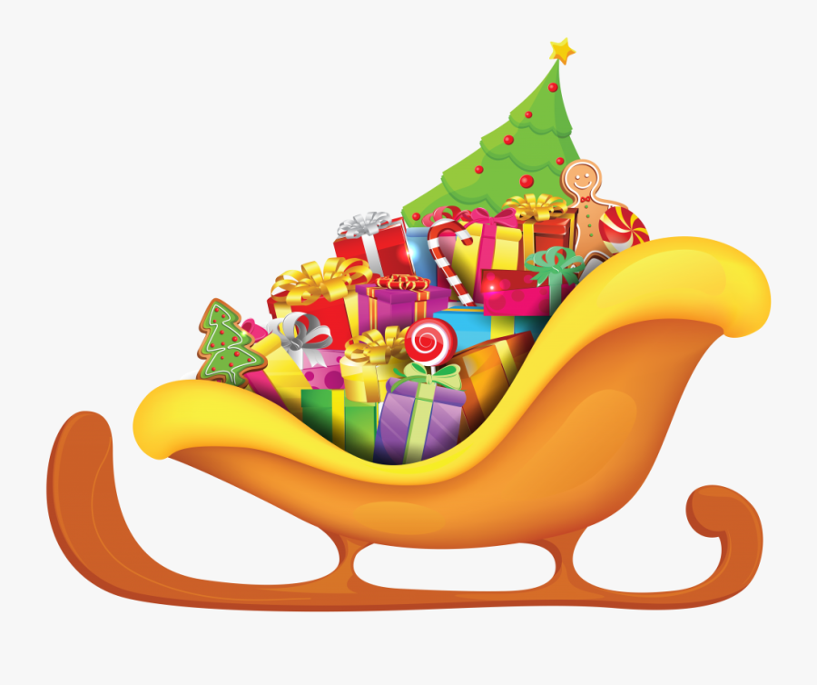 Download Free Sleigh Png Transparent Images Transparent - Сани С Подарками Пнг, Transparent Clipart