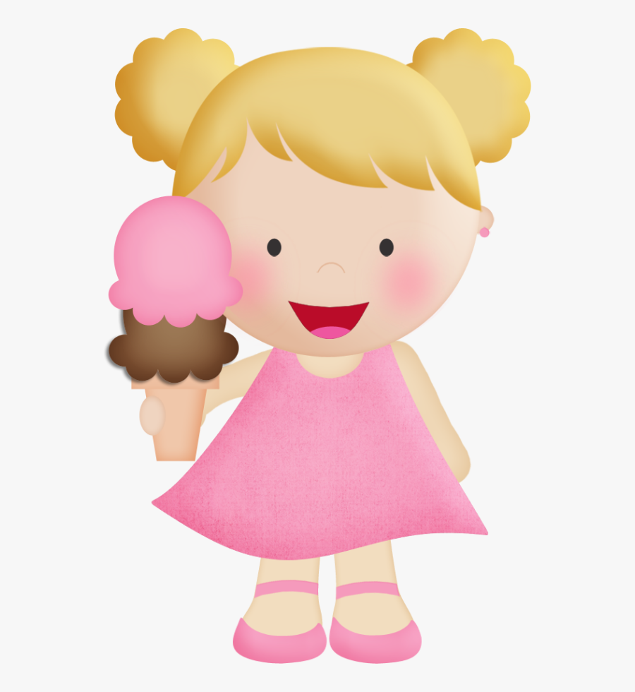 Transparent Girl Eating Ice Cream Clipart - Ice Cream Girls Clipart, Transparent Clipart