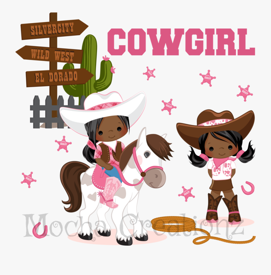 Cowgirl Clipart Gallop - African American Cowgirl Clipart, Transparent Clipart
