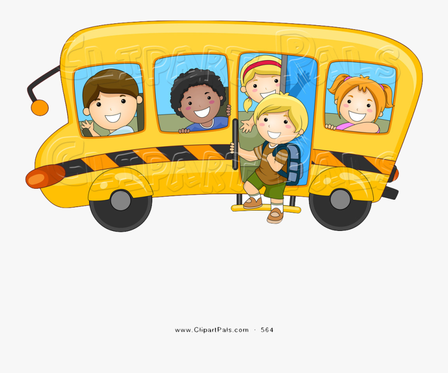 School Bus Animated Transparent Background, Transparent Clipart