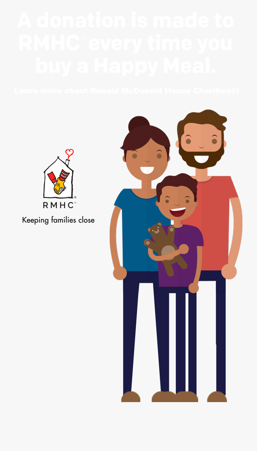 A Donation Is Made To Rmhc Every Time You Buy A Happy - Family Icons Cartoon Transparent Background, Transparent Clipart