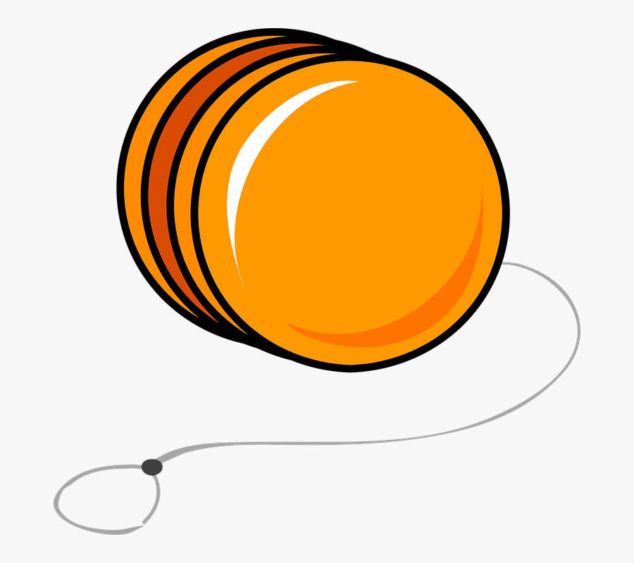 Yo-yo Toy String Fun Spin Entertainment Spiral - Yo Yo Clipart, Transparent Clipart