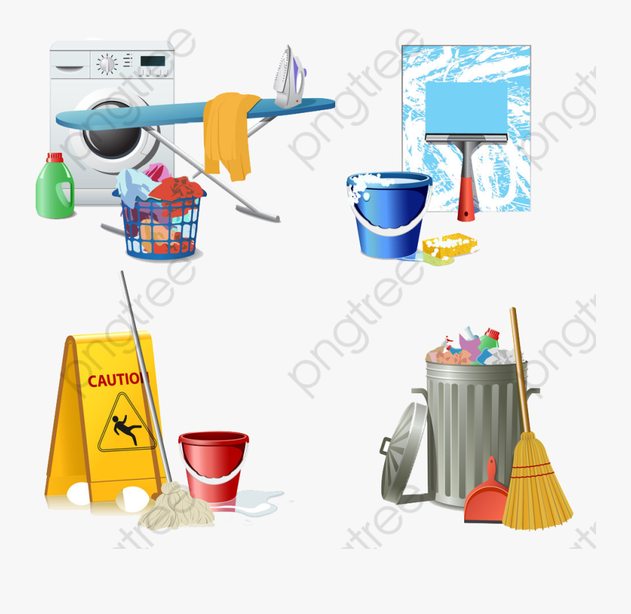 Color Cleaning Supplies, Color Clipart, Cleaning Supplies, - Imagenes De Lavanderia Animadas, Transparent Clipart