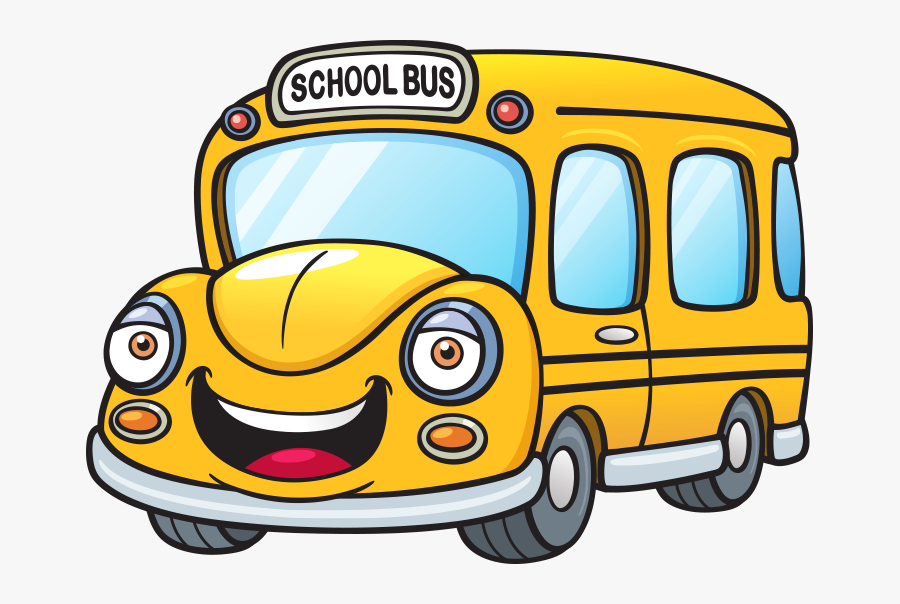 Transparent Otobüs Clipart - Cartoon School Bus, Transparent Clipart