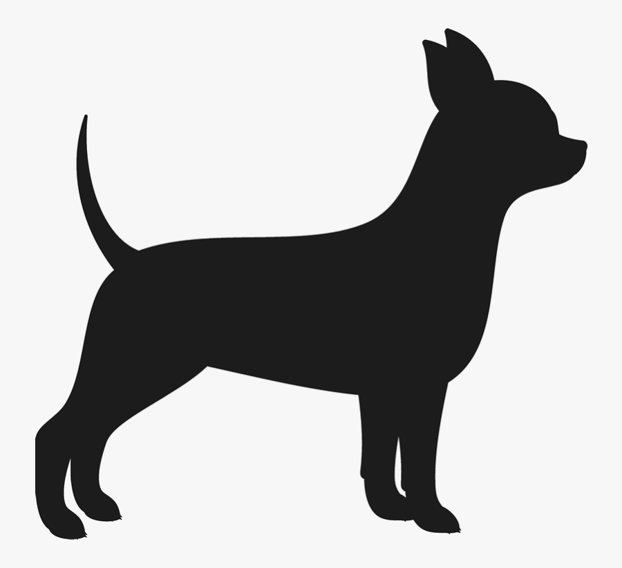 Vector Royalty Free Chiwawa Drawing Chiweenie - Silhouette Of A Chihuahua, Transparent Clipart