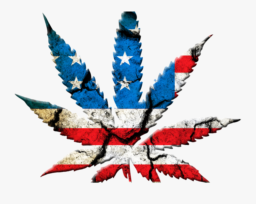 It Is Amazing How Fast The Cannabis Industry Is Evolving - American Flag Marijuana Leaf, Transparent Clipart