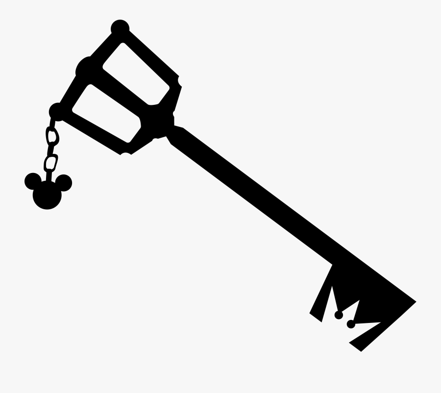 A Kingdom Key Silhouette [media] - Kingdom Hearts Keyblade Png, Transparent Clipart