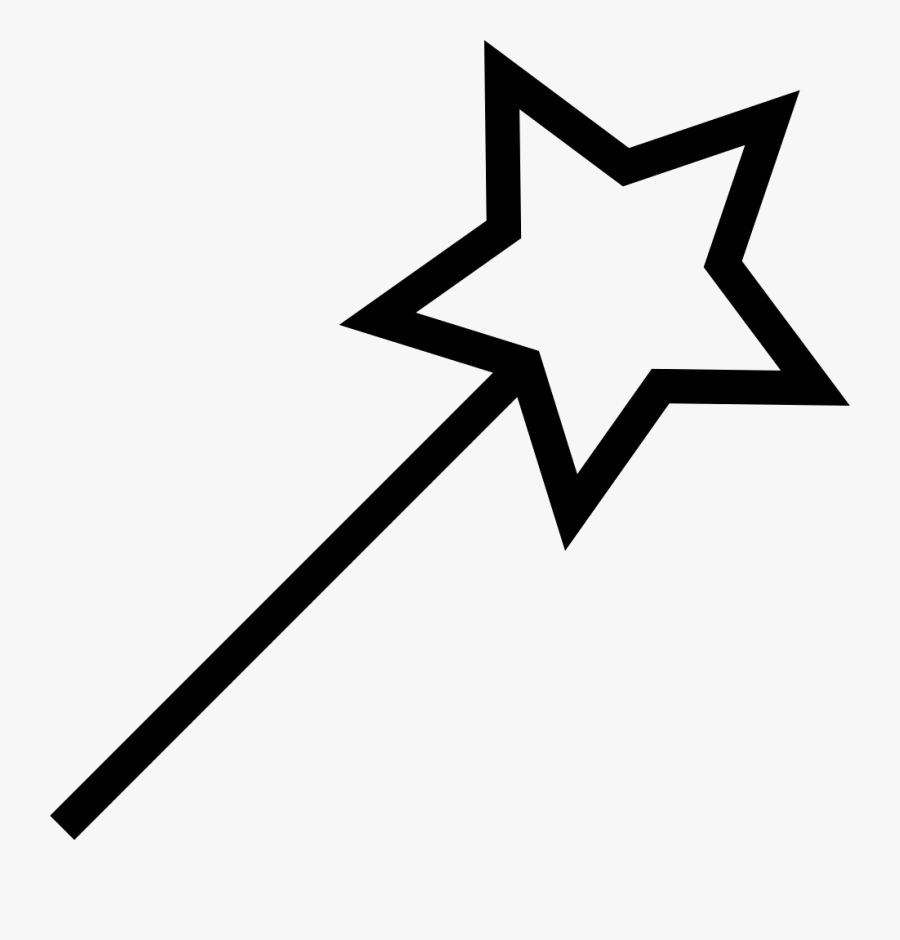 Magic Svg Png Icon - Magic Wand Clipart Black And White, Transparent Clipart