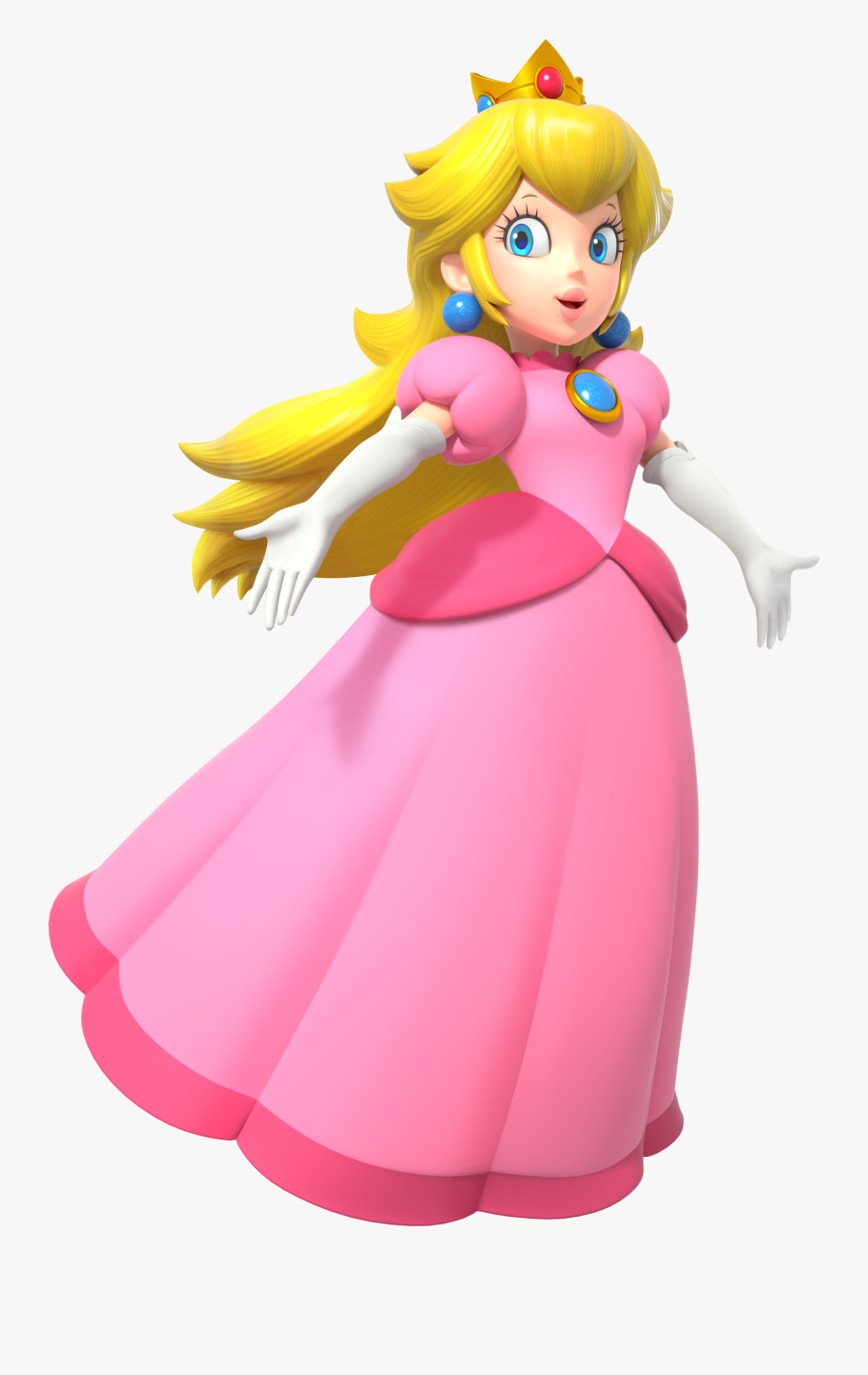 Clipart Princess Crown And Wand - Princess Peach Mario Party The Top 100, Transparent Clipart