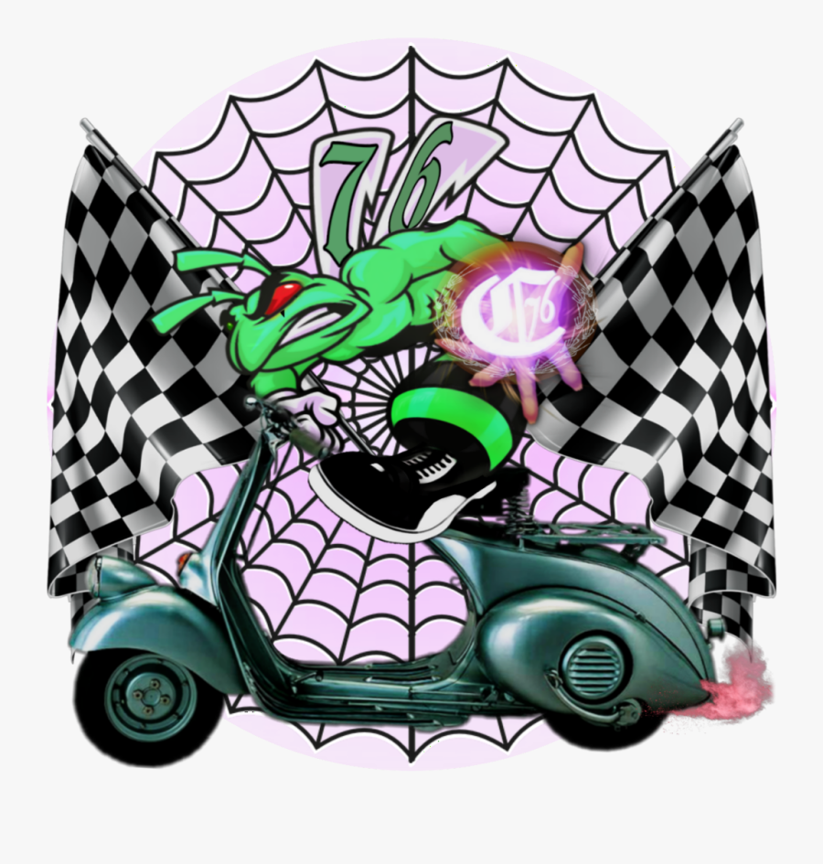 #vespa #hornet # Mod #skinhead #combat76 - Racing Checkered Flag Png, Transparent Clipart