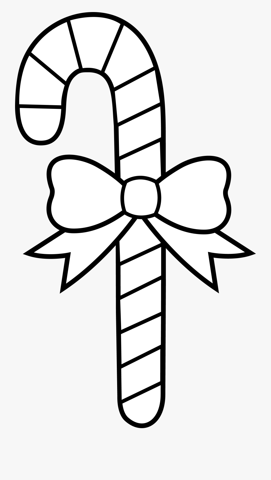 Christmas Outline Collection Tree - Christmas Drawings Candy Cane
