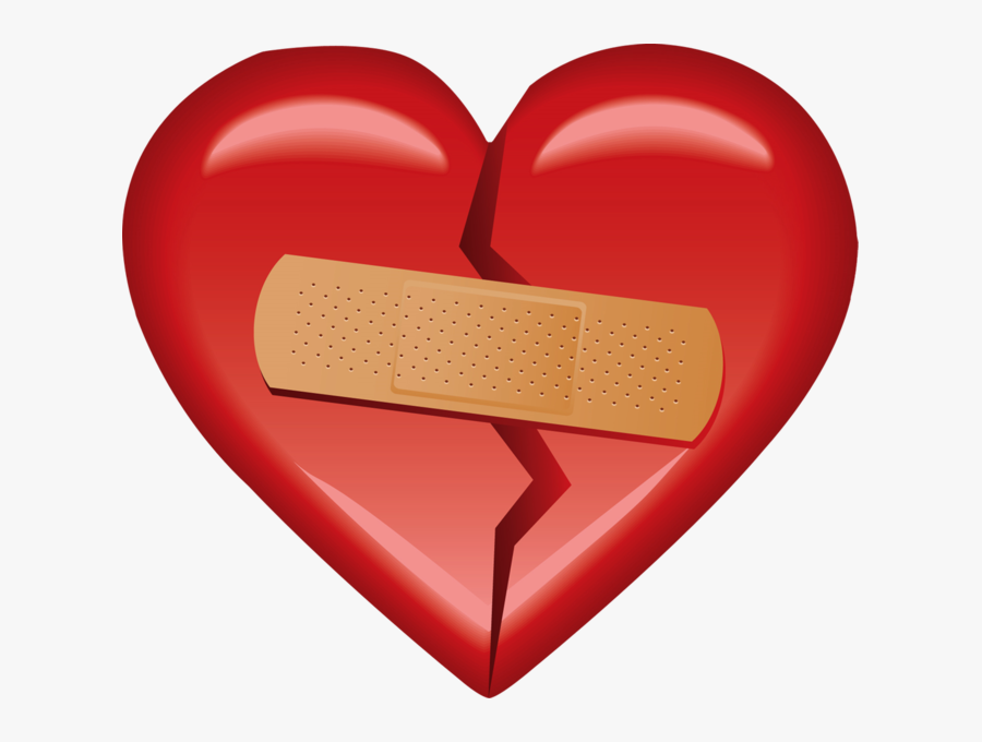 With Psd Official Psds - Heart With Band Aid Transparent, Transparent Clipart