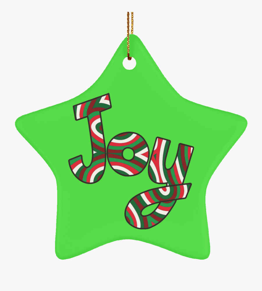 Joy Ceramic Ornament - Christmas Ornament, Transparent Clipart