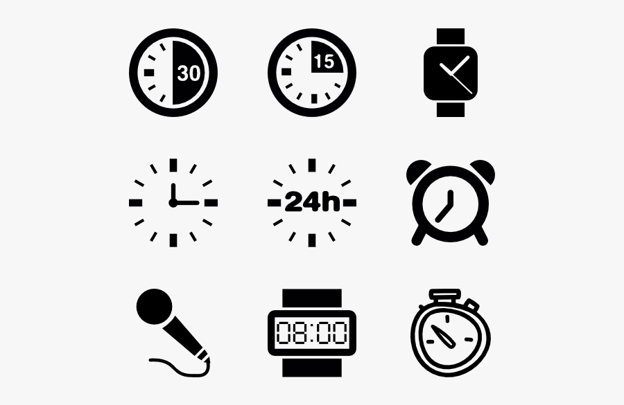 Watch Icon Vector - Favicon Watch, Transparent Clipart