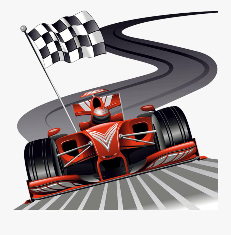 Championship Renault Auto Car Team One Sports Clipart - Race Car Track Png, Transparent Clipart