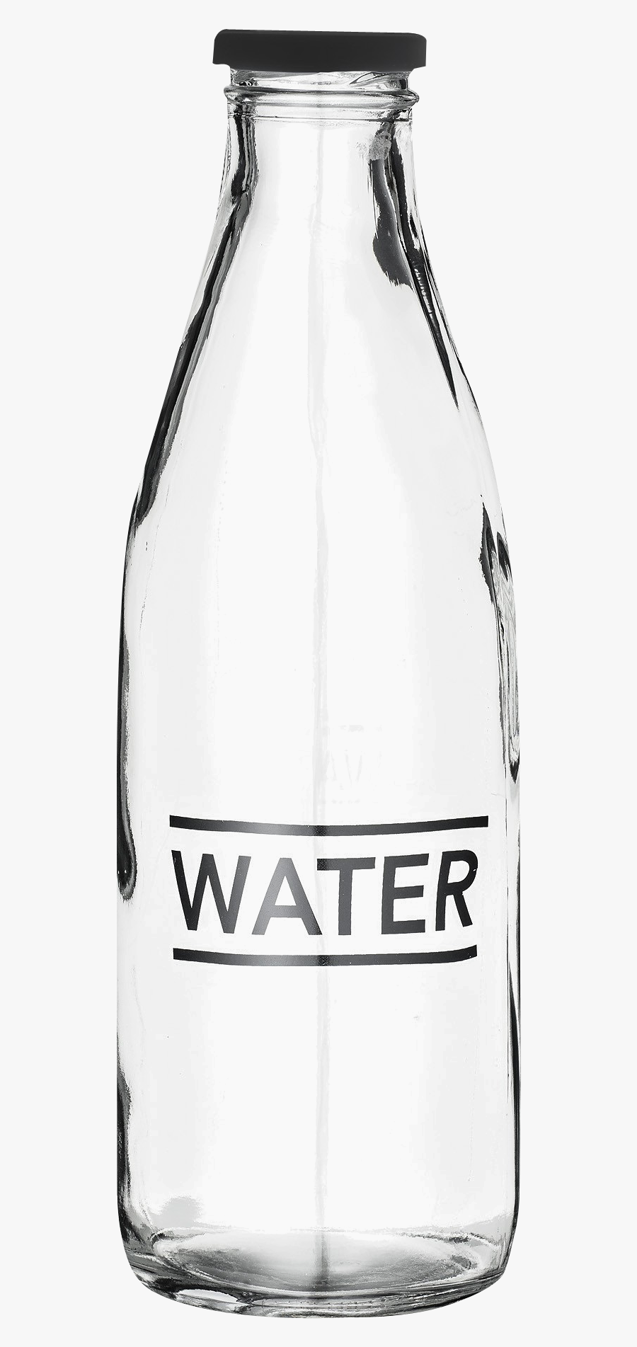 Best Water Bottle Png Clipart - Glass Water Bottle Transparent, Transparent Clipart