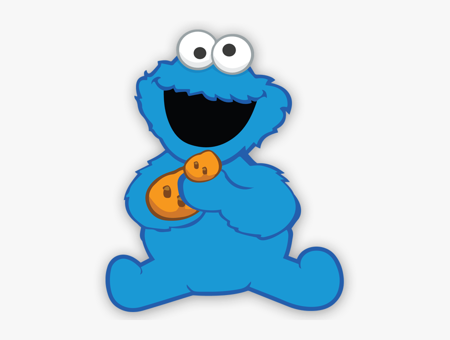 Wall Sticker For Kid The Baby Cookie Monster - Baby Cookie Monster Png ...