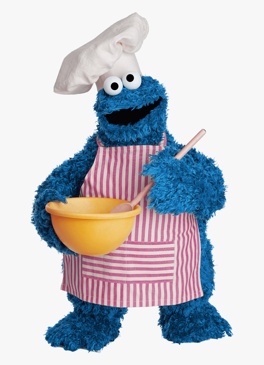 Sesame Street Characters Cooking, Transparent Clipart