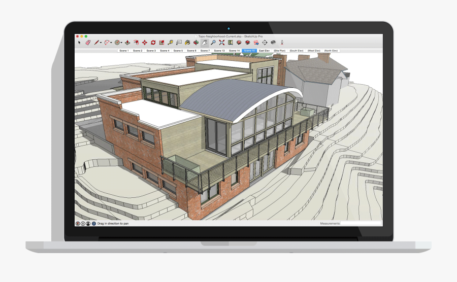 Building Construction Sketch - Architectural 3d Design In Compute, Transparent Clipart