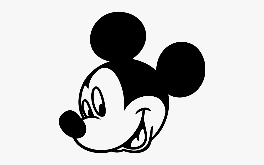 Mickey Mouse Minnie Mouse Black And White Clip Art - Mickey Head Black And White, Transparent Clipart