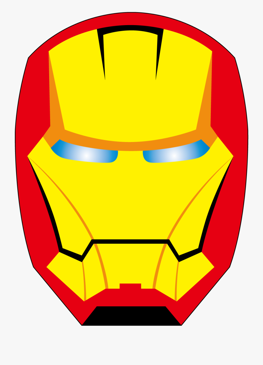 Face Clipart Ironman - Iron Man Face Clipart, Transparent Clipart