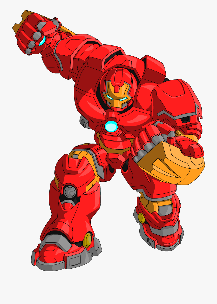 Cartoon Drawings Of Hulkbuster, Transparent Clipart