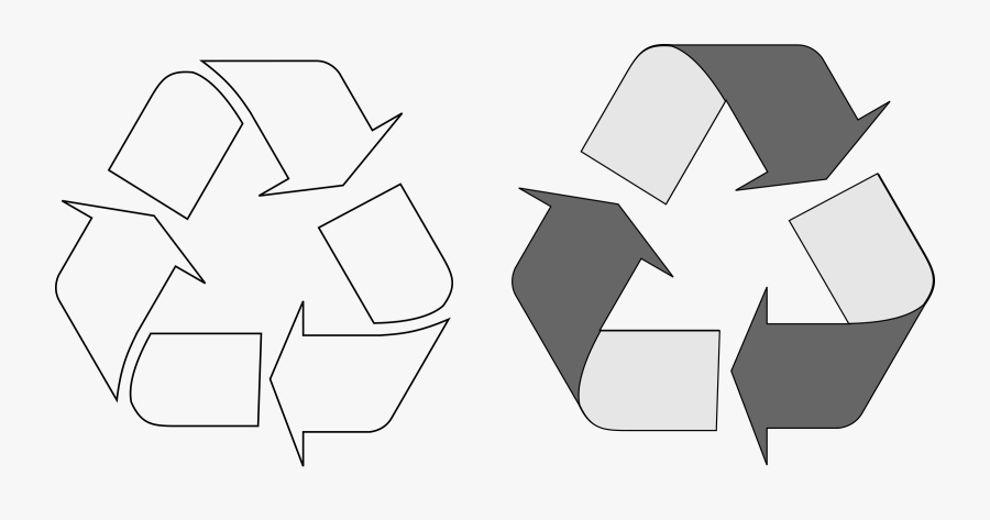 Recycle Clip Arts - Flechas De Reciclaje En Blanco, Transparent Clipart