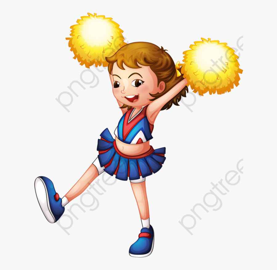Girl Cheerleaders - Cheer Dance Background, Transparent Clipart