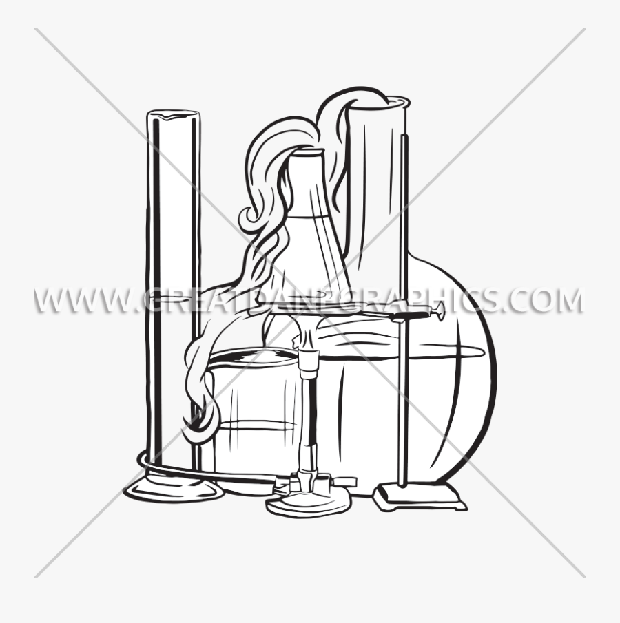 Collection Of Free Beaker Drawing Sketch - Line Art, Transparent Clipart