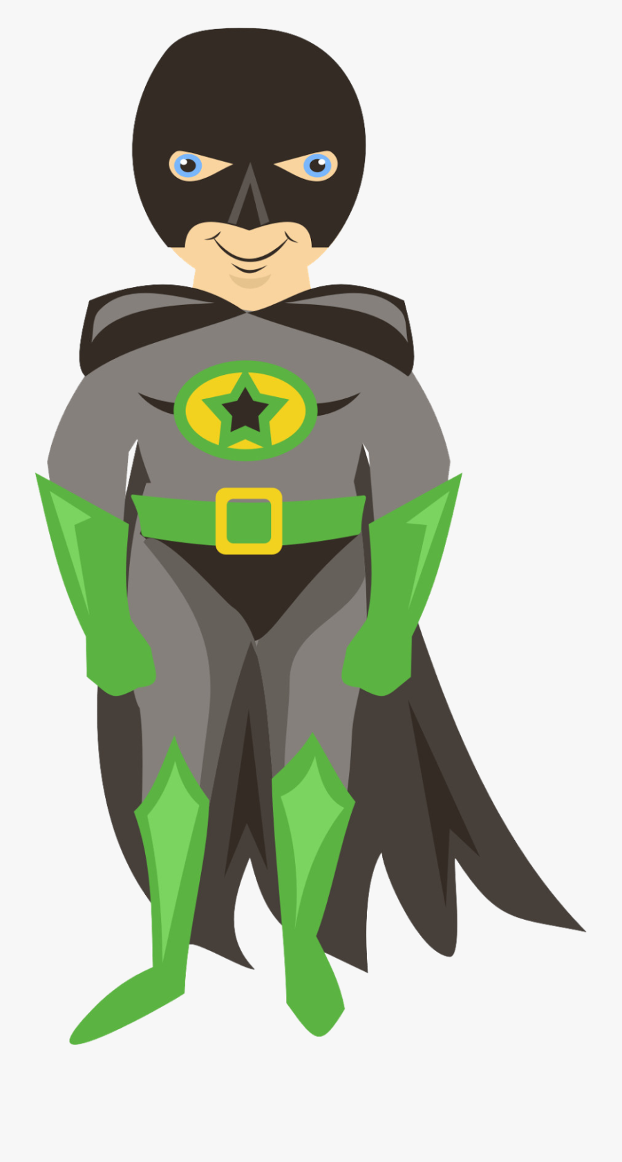 Transparent Batman Costume Png - Superhero Clip Art, Transparent Clipart