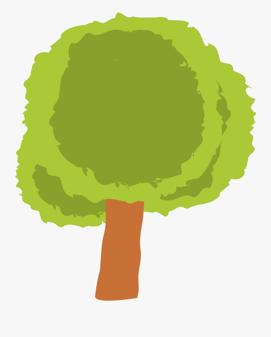 Short Tree - Clip Art Of Short Tree, Transparent Clipart