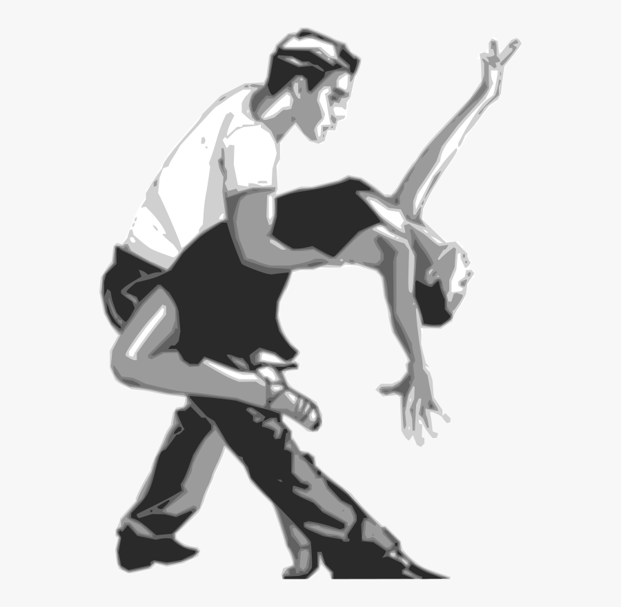 Salsa Dance Sketch, Transparent Clipart