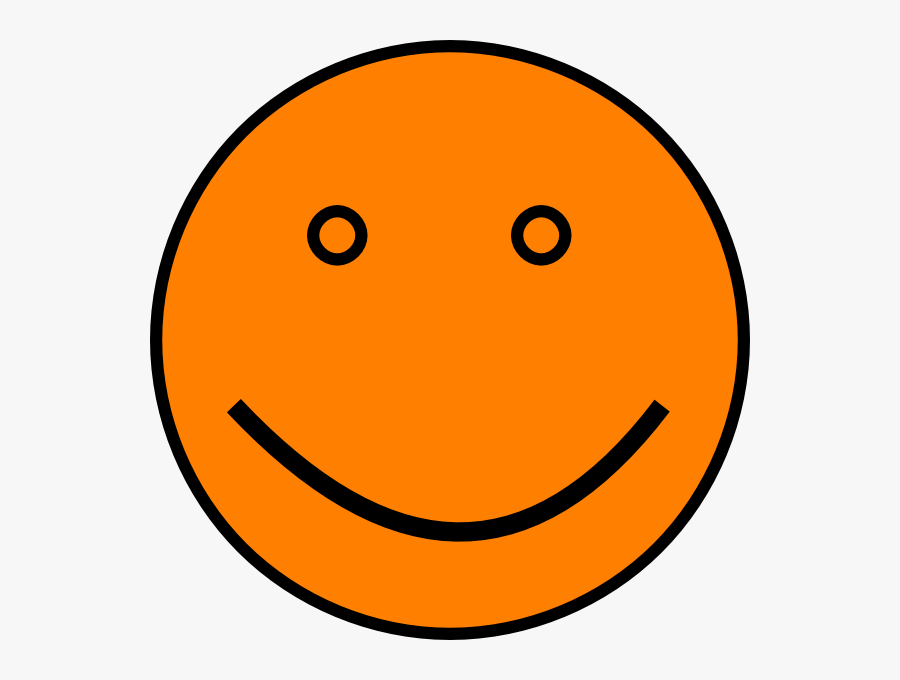 Orange Face Svg Clip Arts - Smiley, Transparent Clipart