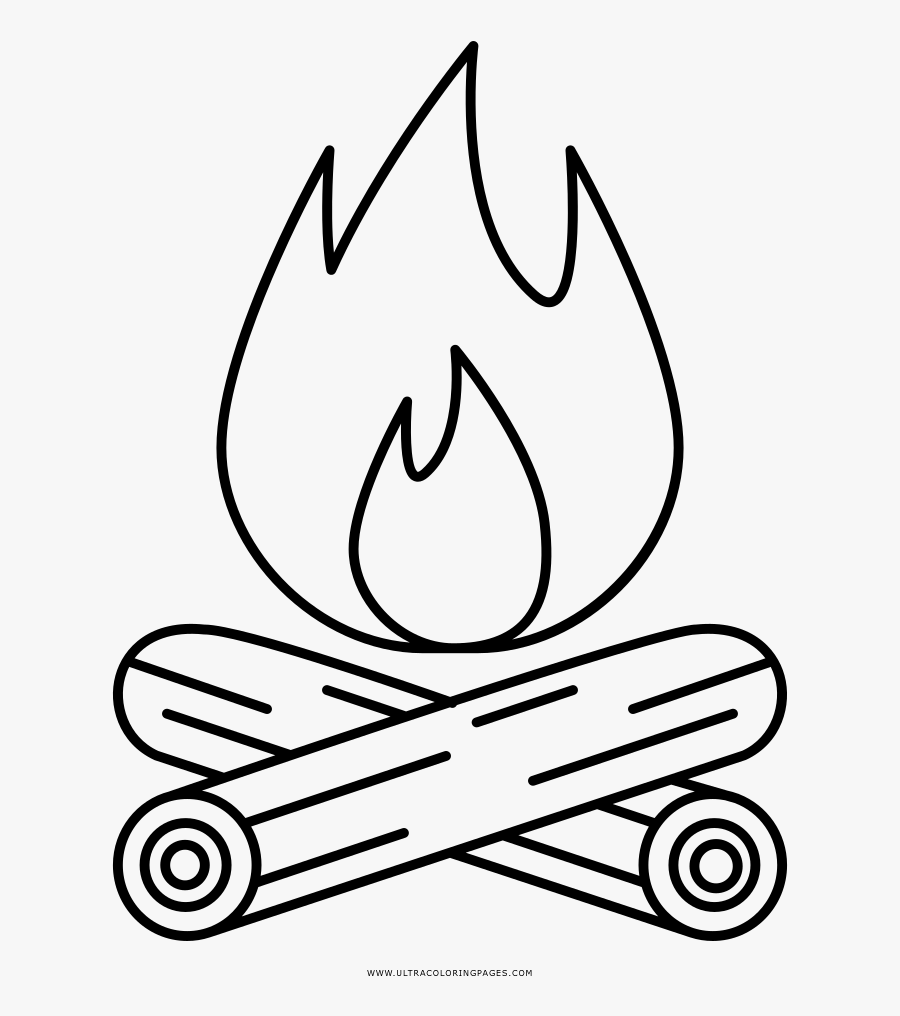 Campfire Coloring Pages For Kids